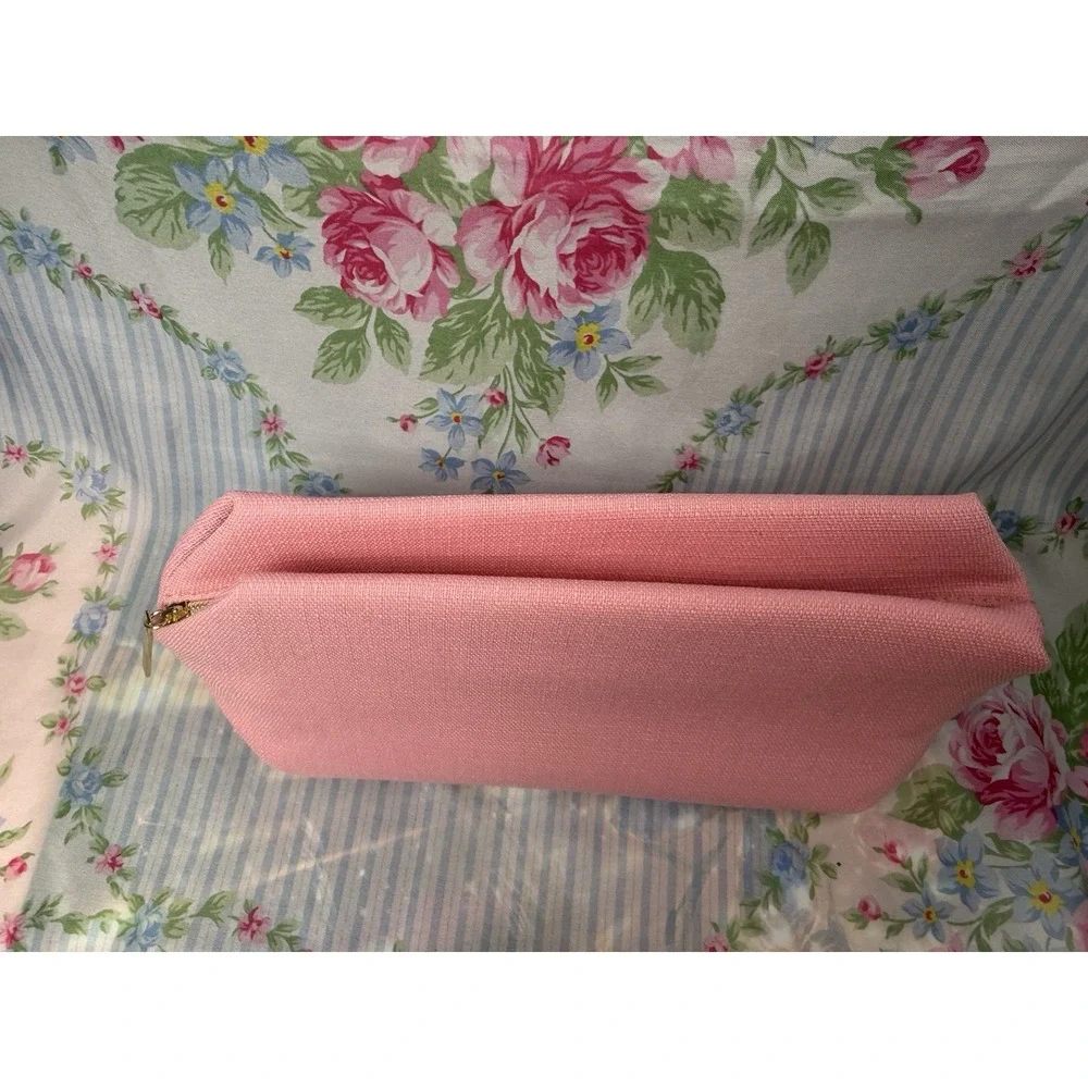 Lancôme Pink Makeup‎ Cosmetic Bag Zip Pouch Travel Toiletry 5x12
